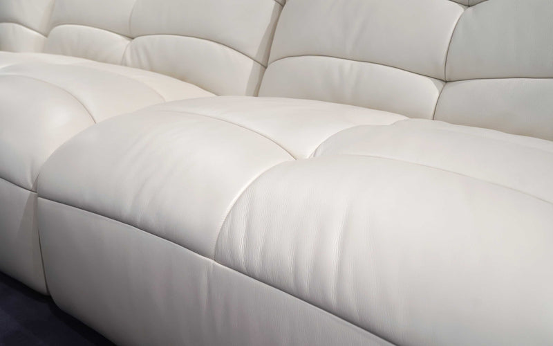 Real leather cushion | Italian Leather | Corus Modern Motion Sectional Sofa | Mofit Home Furniture