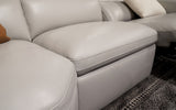 Cushion detail | Real Italian Leather | Ponente Modern Motion Reclining Sectional | MoFit Home