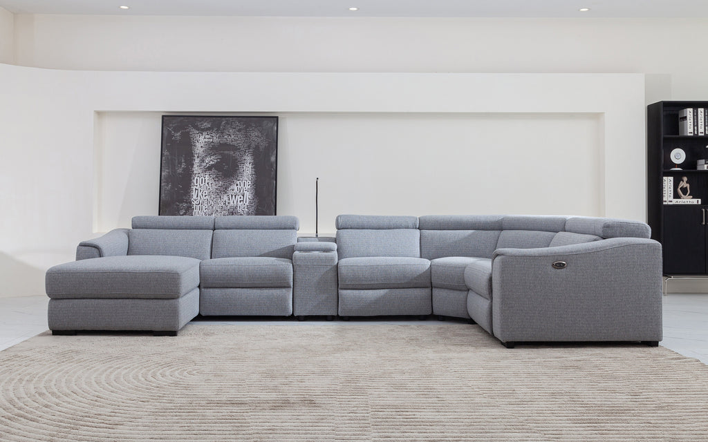 Motion Sectionals Violetta 6pc Modern Motion Reclining Sectional – MoFit Home