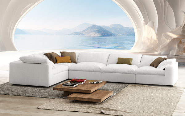 Zephyrus 5pc Modern Motion Sectional Sofa