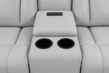 Lavorno Modern Leather Reclining Sofa Set