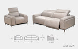 Lavandula Modern Motion Reclining Sofa Set