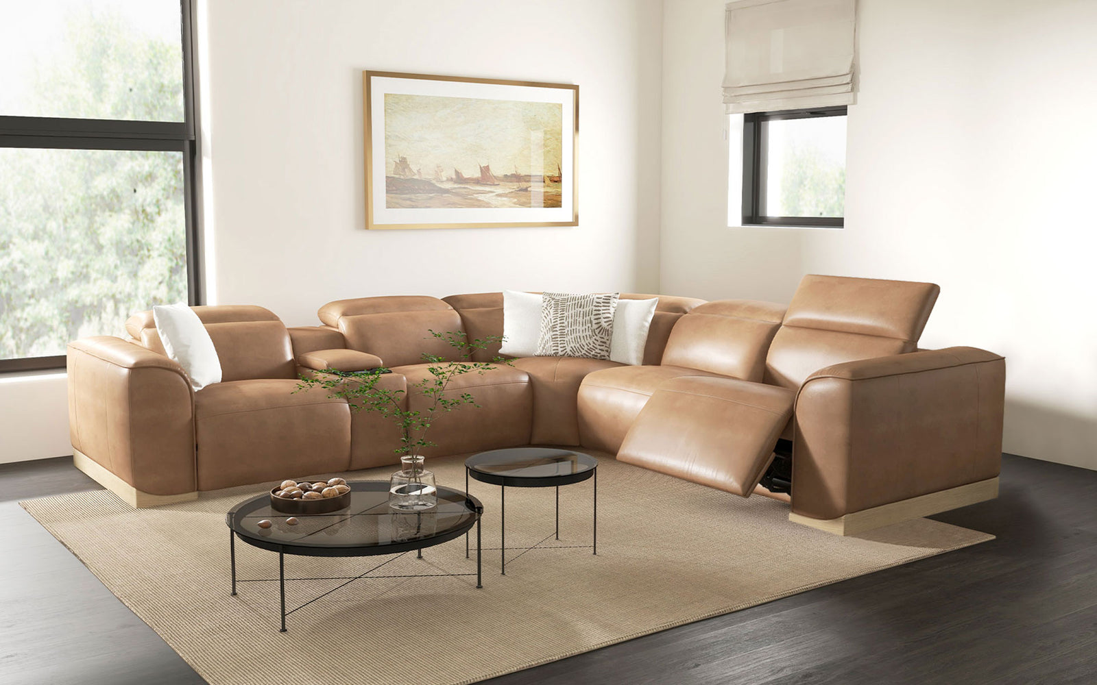 モレゾウ Prunus Modern Motion Reclining Sectional – MoFit Home