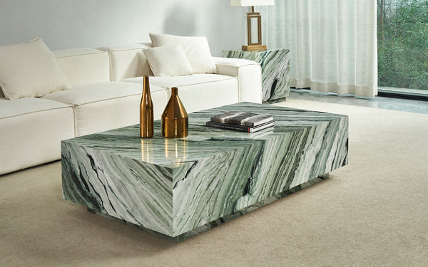 Lucasta Marble Rectangle Coffee Table