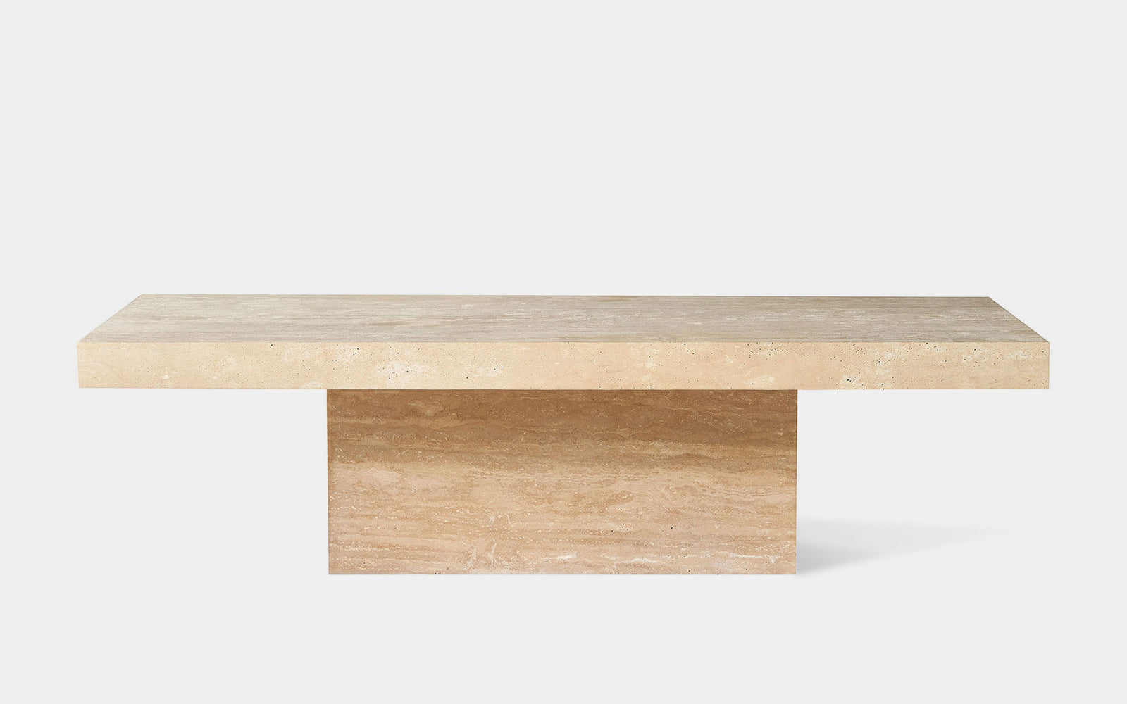 Square travertine coffee table discount