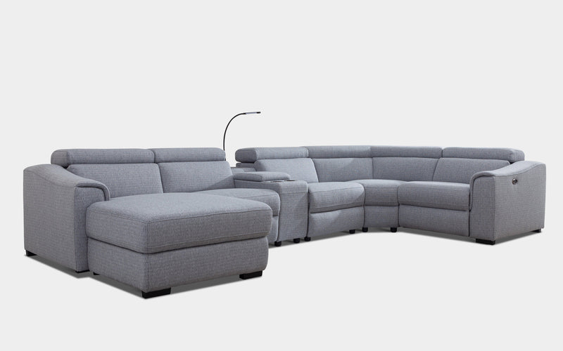 Violetta 6pc Modern Motion Reclining Sectional