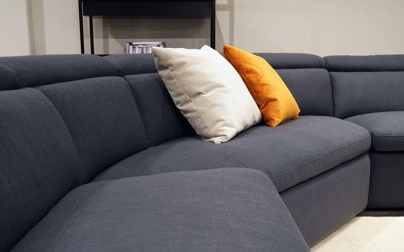 Colorful Cushion Available  | Fabric | Angelica Modern Motion Reclining Sectional | Mofit Home Furniture