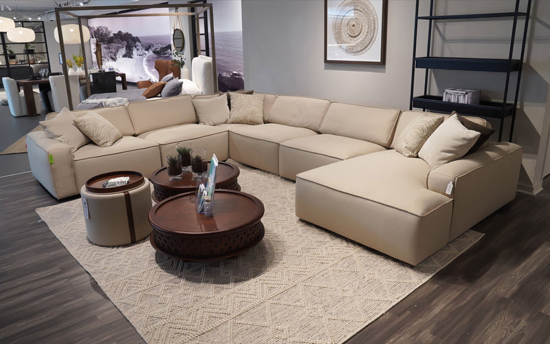 Boreas 6pc Modern Motion Sectional Sofa