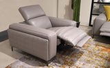 Recliner Armchair  | Italian Leather | Lavandula Modern Motion Reclining Sofa Set | Mofit Home Furniture