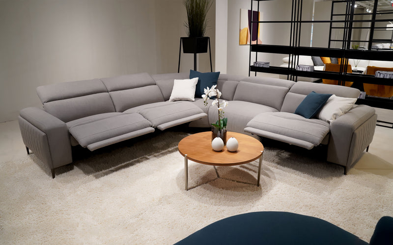 Power recliner | Fabric | Lavandula Modern Motion Reclining Sectional | Mofit Home Furniture