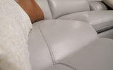 Handcrafted details Real Italian Leather | Ponente Modern Motion Reclining Sectional | MoFit Home