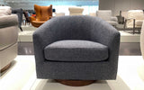 Swivel Chair | Sherpa Chair | Round Swivel Chair |  Custom Chair | Fabric | Italian Leather | Luxury Furniture |  Mofit Home