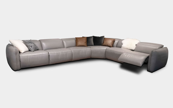 Snowdrop Modern Motion Reclining Sectional Sofa