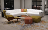 White | Italian Leather | Azalea Modern Motion Reclining Sectional | Mofit Home Furniture