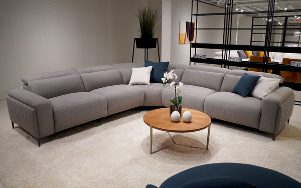 Simple style sectional | Fabric | Lavandula Modern Motion Reclining Sectional | Mofit Home Furniture