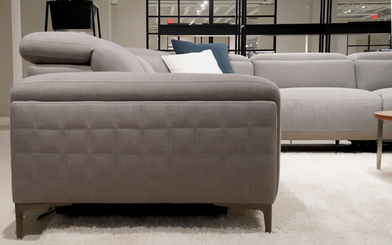 Check texture armrest | Fabric | Lavandula Modern Motion Reclining Sectional | Mofit Home Furniture