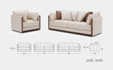Solanus Modern Motion Sofa Set