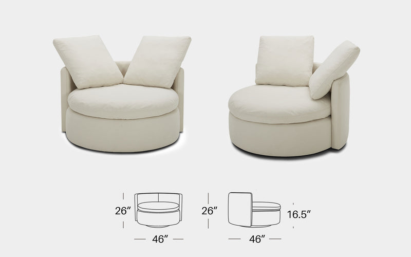 Nuvola Modern Motion Swivel Chair