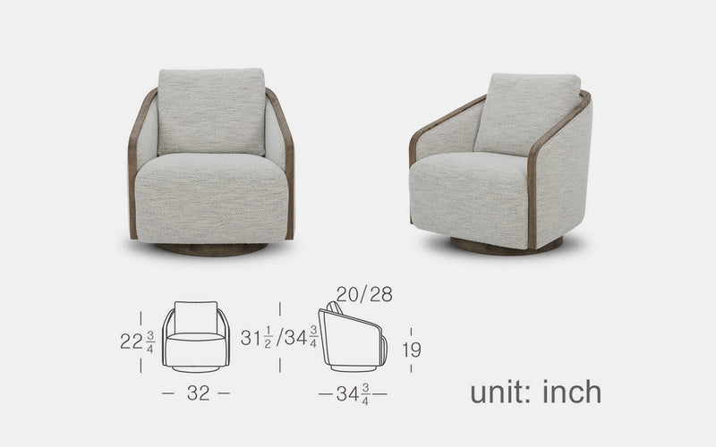 Stratus Modern Motion Swivel Chair