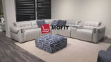 Power Recliner | Real Italian Leather | Ostro Modern Motion Reclining Sectional | Mofit Home Furniture