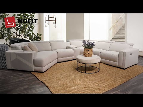 Narciso 5pc Modern Motion Reclining Sectional