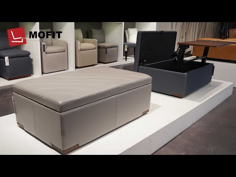 Fractus Modern Motion Storage Ottoman with Tray Table Desk – MoFit