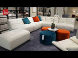 video details  | Italian Leather | Corus Modern Motion Sectional Sofa | Mofit Home Furniture