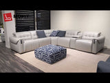 Real Italian Leather | Ostro Modern Motion Reclining Sectional | Mofit Home Furniture