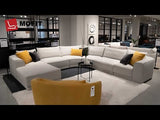 Aquilo Modern Motion Sectional Sofa with Ottoman | Mofit Home Furniture